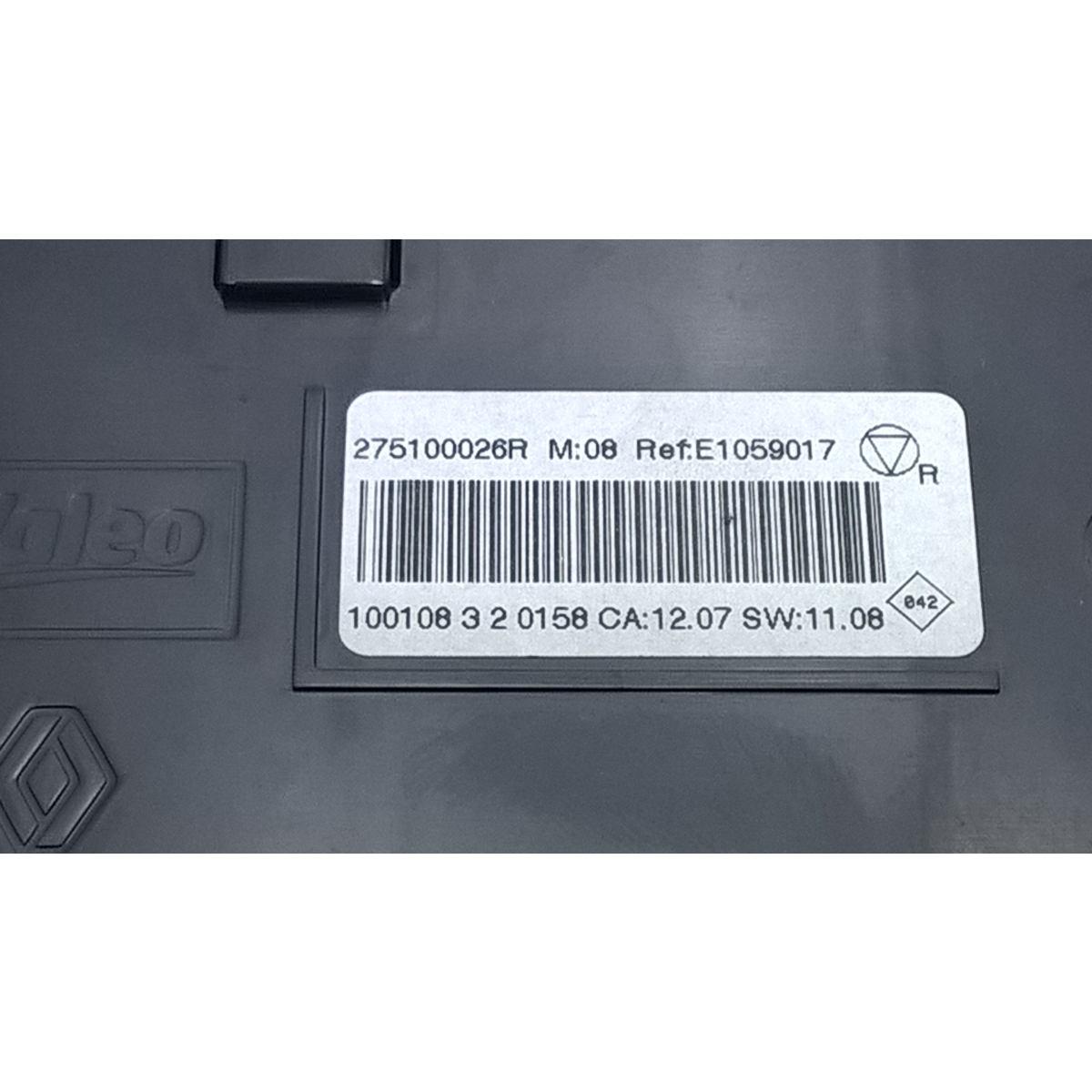 comandi clima renault scenic x mode 275100026r