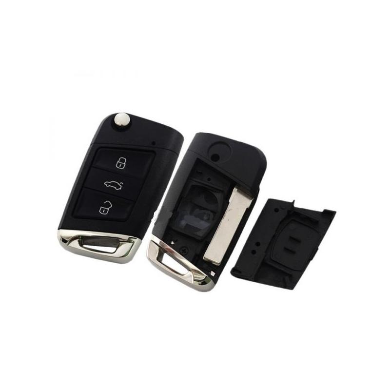 Chiave guscio telecomando 3 tasti per volkswagen golf 7 polo tiguan