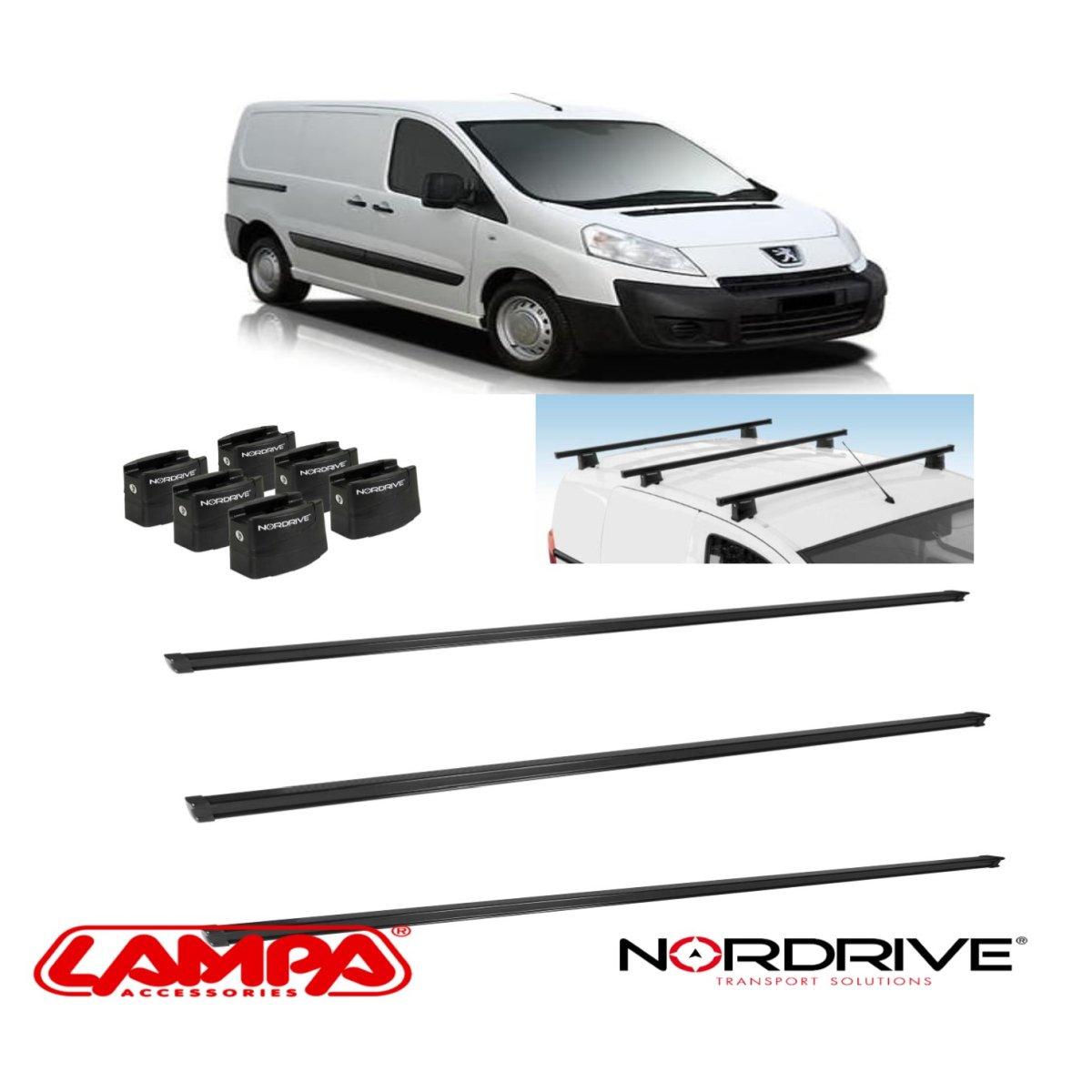 barre portatutto peugeot expert dal 2007 al 2016 3 barre professionali