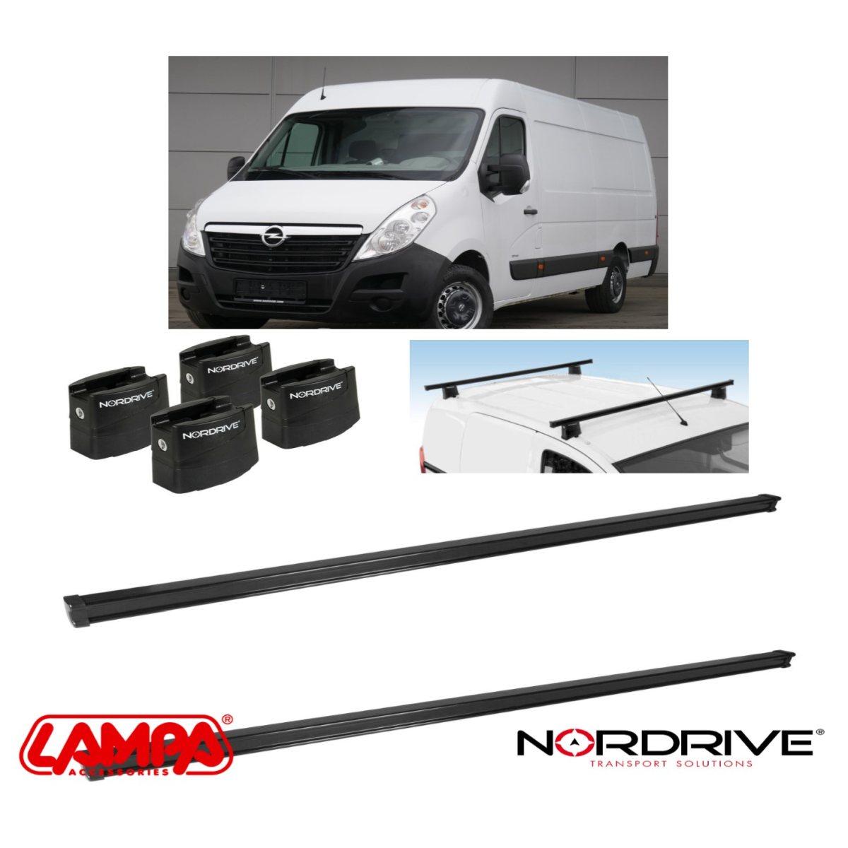 barre portatutto opel movano dal 2010 nordrive 2 barre professionali
