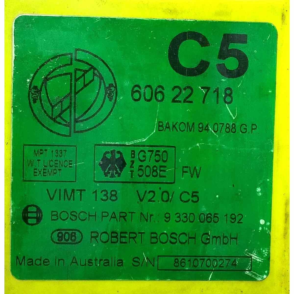 centralina antennino chiave fiat coupe 2.0 turbo 20v 60622718