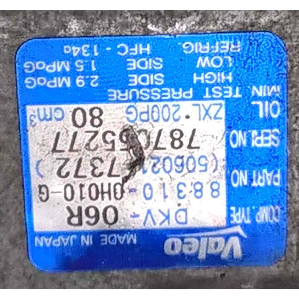 compressore aria condizionata peugeot 107 1.4 hdi dkv06r