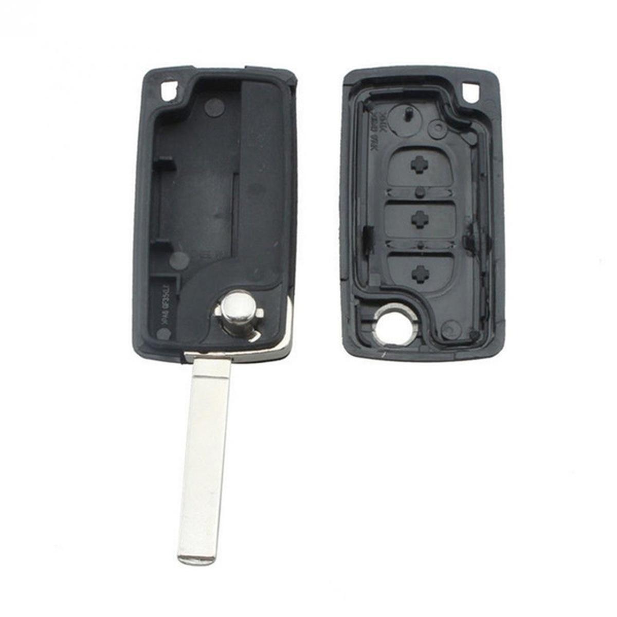 chiave guscio telecomando 3 tasti chiavi auto citroen c1 c2 c3