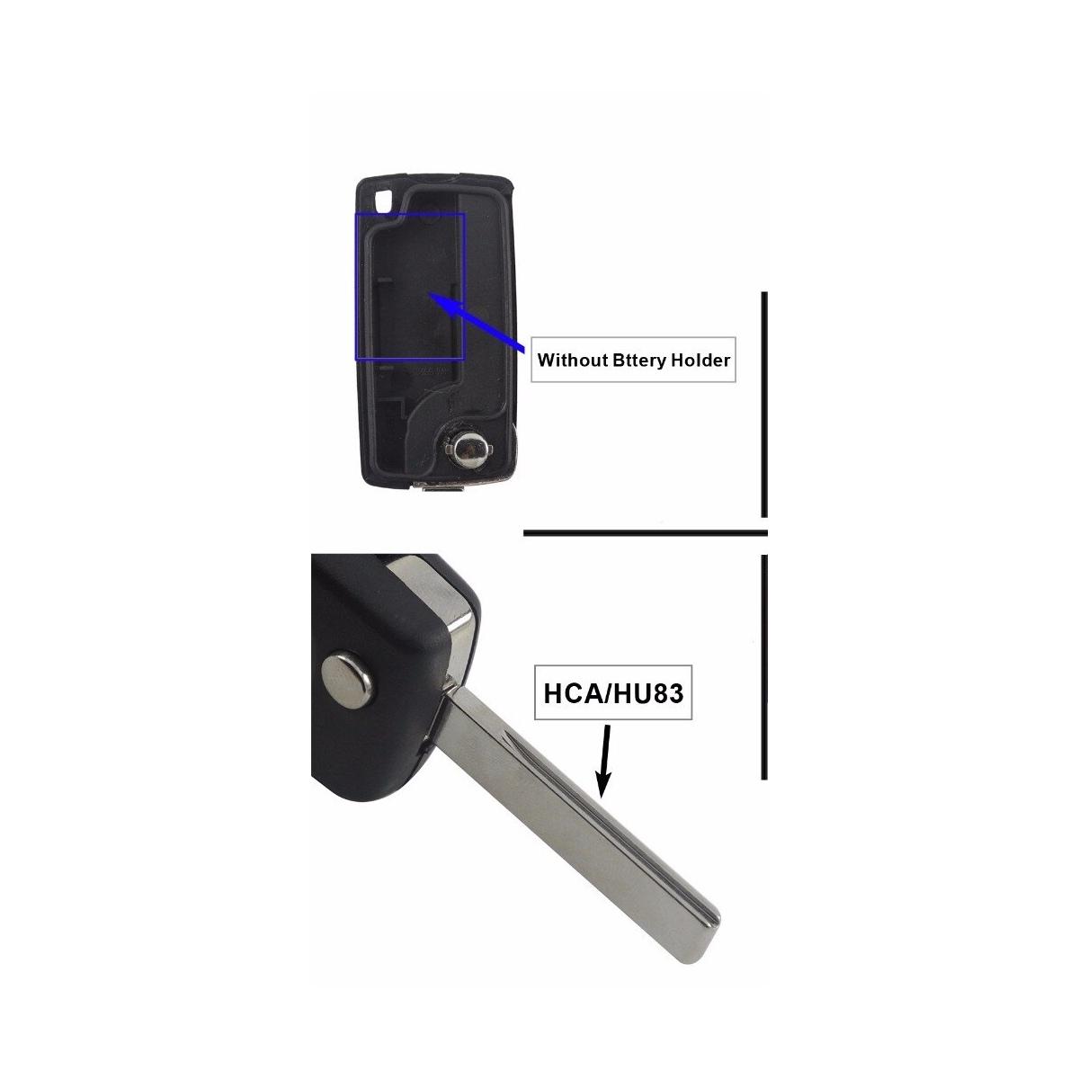 chiave guscio telecomando 4 tasti chiavi auto citroen c1 c2 c3