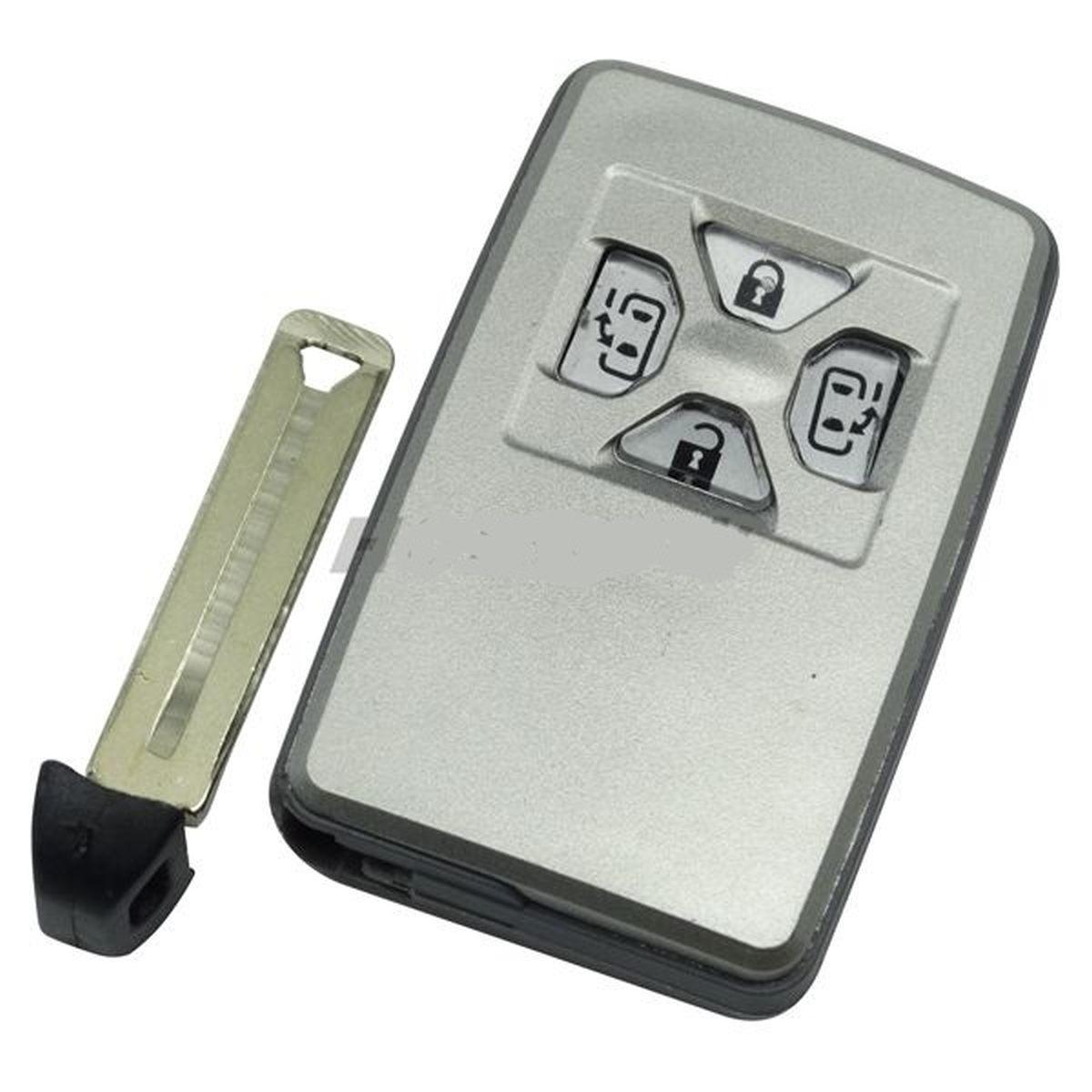chiave guscio telecomando 4 tasti chiavi auto toyota rav4 yaris corolla