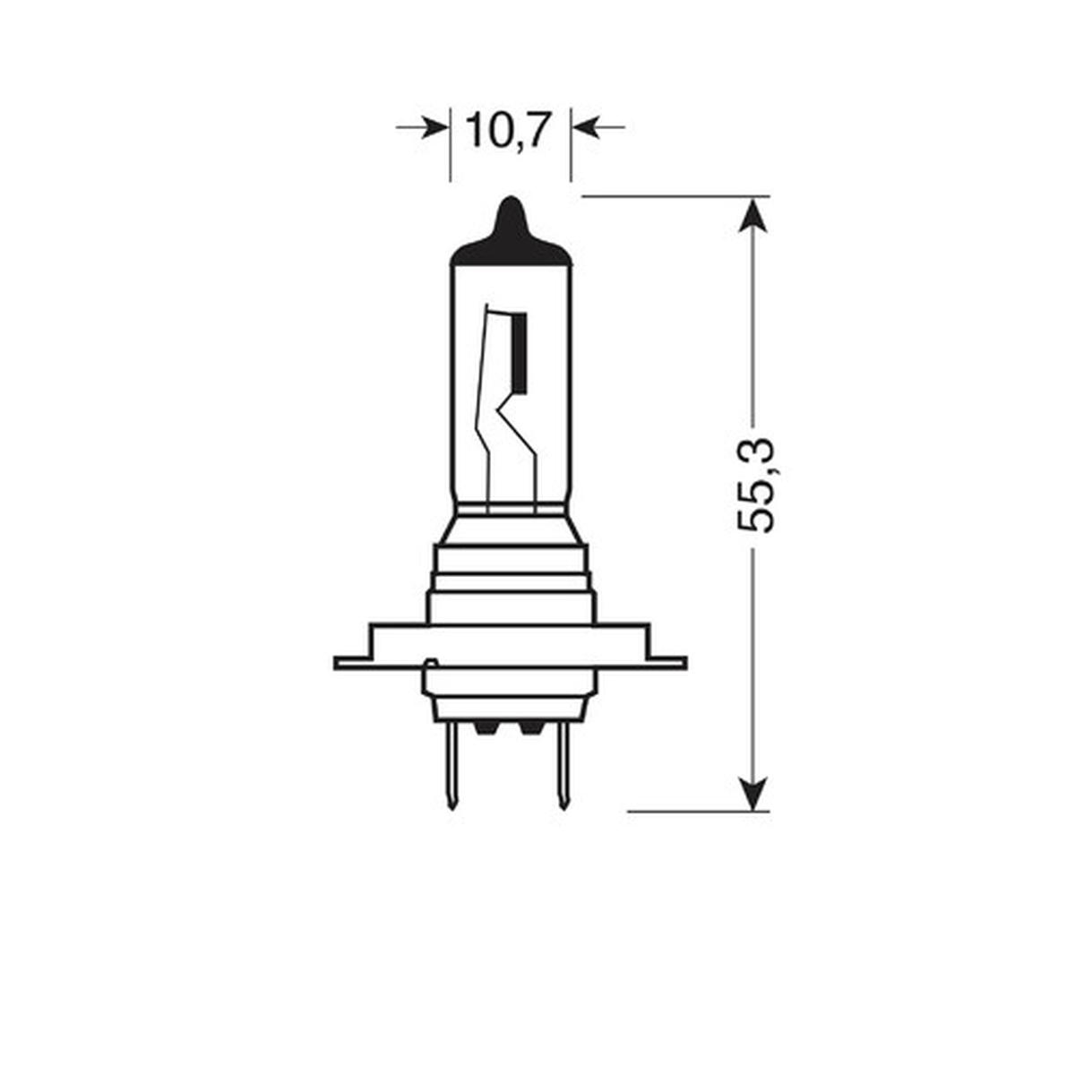 Lampada alogena - H18 - 65W - 12V PY26d-1