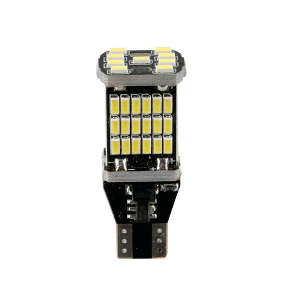 Led series - 45 Led SMD - (T15) - W2,1x9,5d - 12 - 18V - Scatola - Bianco - Doppia polarità