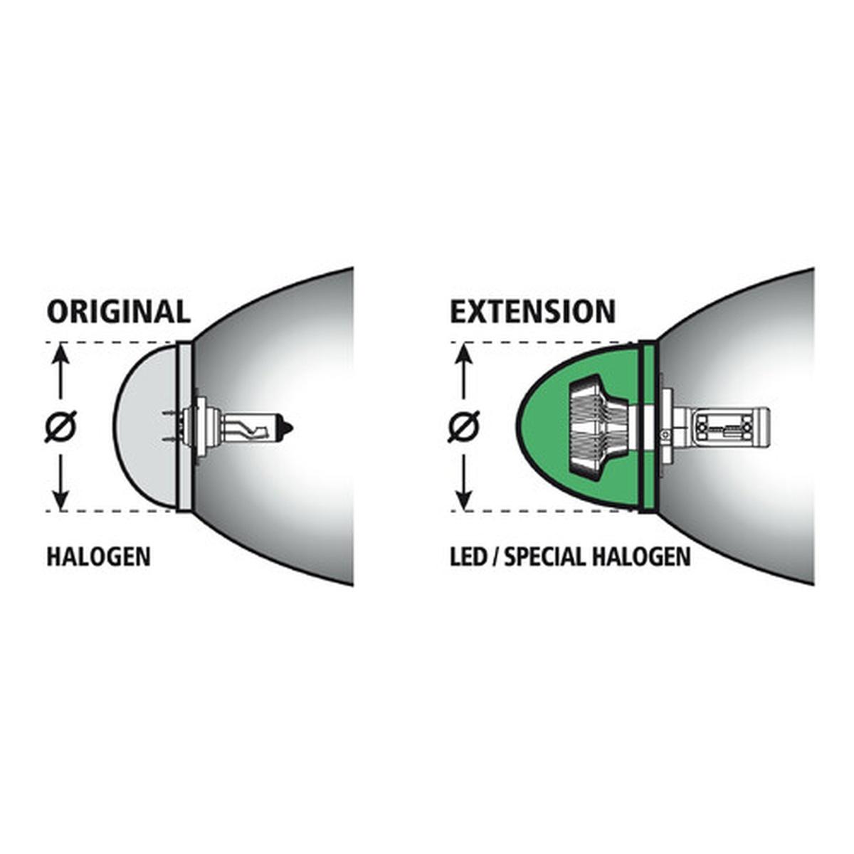 Copertura protettiva faro maggiorata - Ø 80 mm