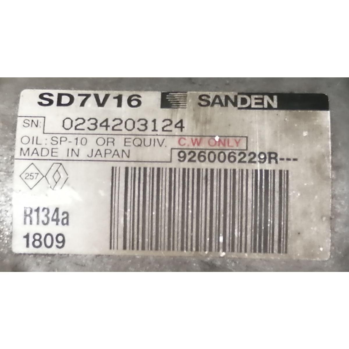 compressore aria condizionata dacia duster 2012 1.5 110 cv 926006229r