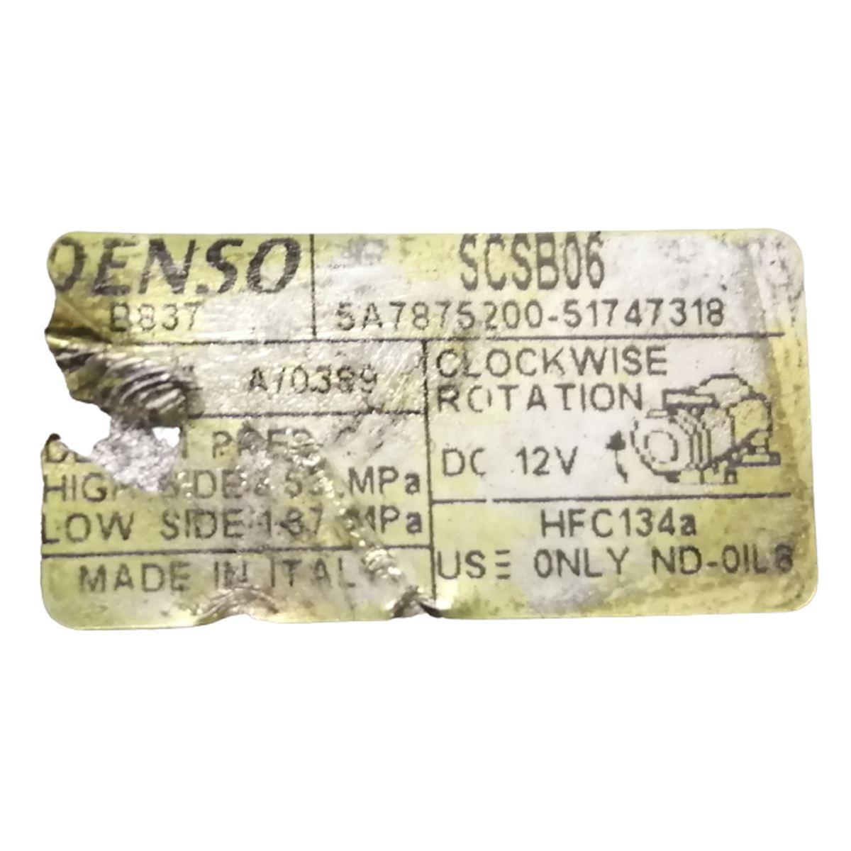 compressore aria condizionata lancia ypsilon 2005 1.2 bz 51747318