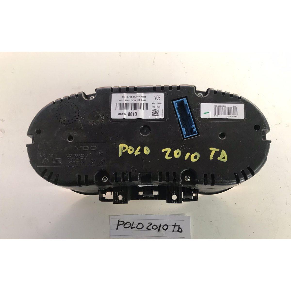 contakm volkswagen polo 2010 1.6 tdi 6r0920861d