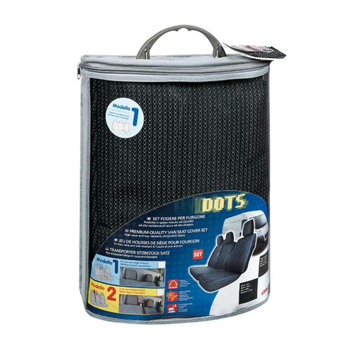 set fodere per furgone senza avvolgicintura - Nero/Grigio