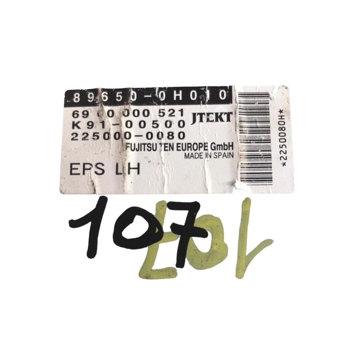 piantone sterzo peugeot 107 452500h01100