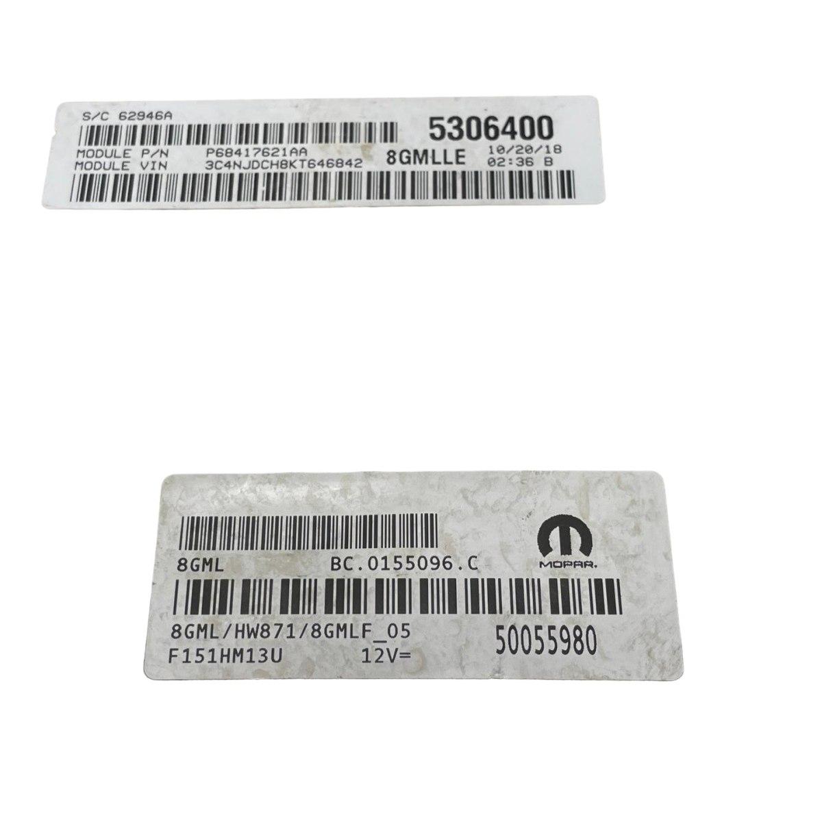 centralina motore jeep compass 50055980 p68417621aa ricondizionata vergine