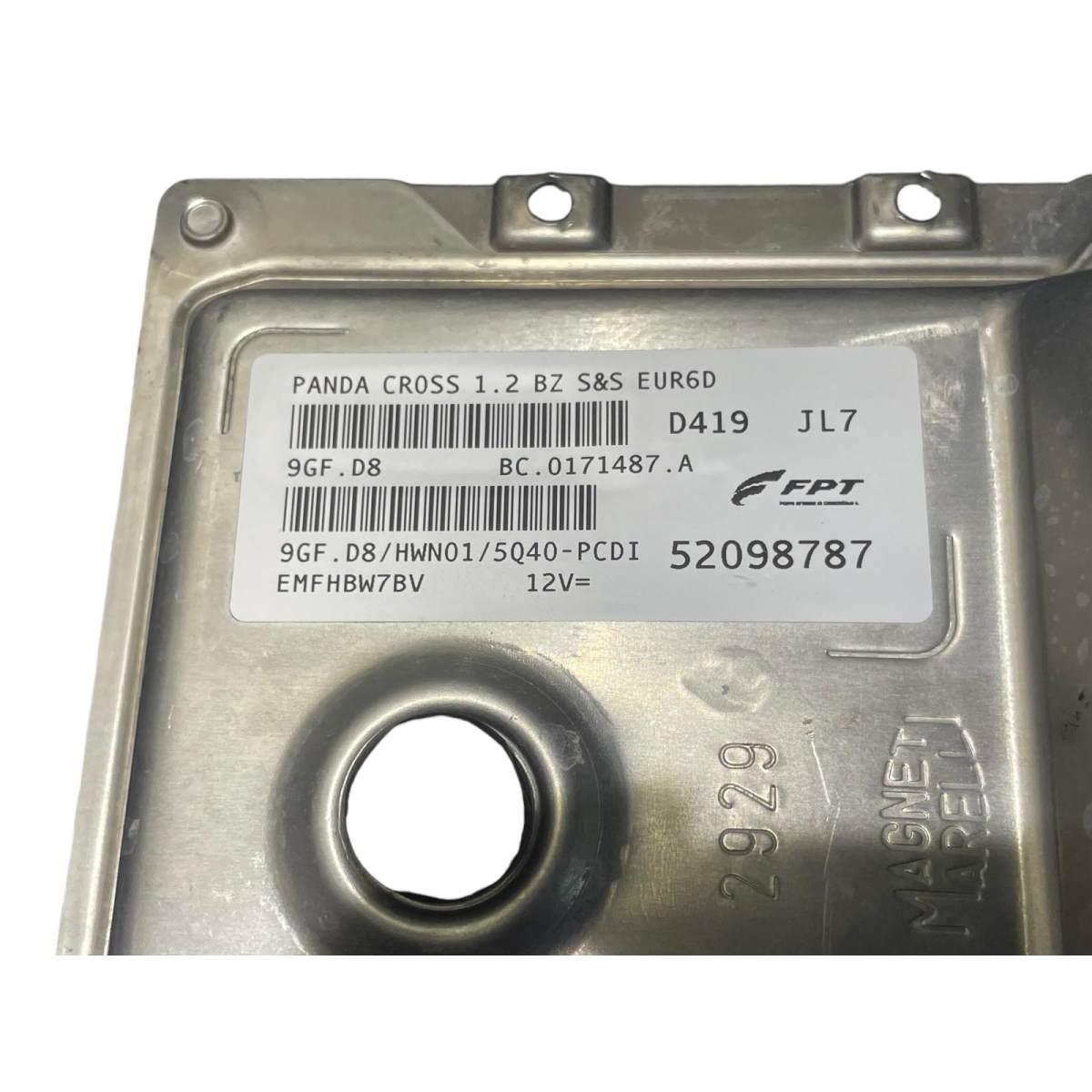 centralina motore fiat panda cross 1.2 bz 52098787 jl7 ricondizionata vergine