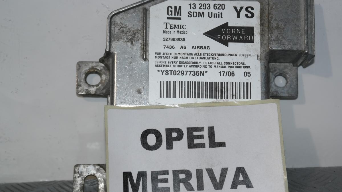 Opel meriva 1300 mtjet 13203620 centralina airbag gm