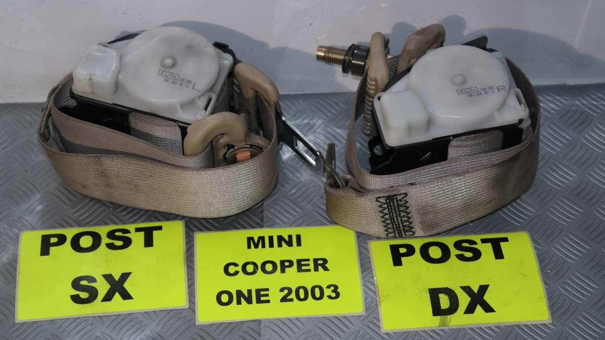 Mini cooper one cinture di sicurezza posteriori dx / sx