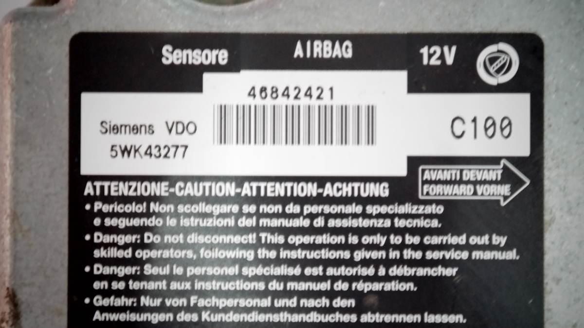 Alfa 147 1900 jtd 46842421 centralina airbag siemens