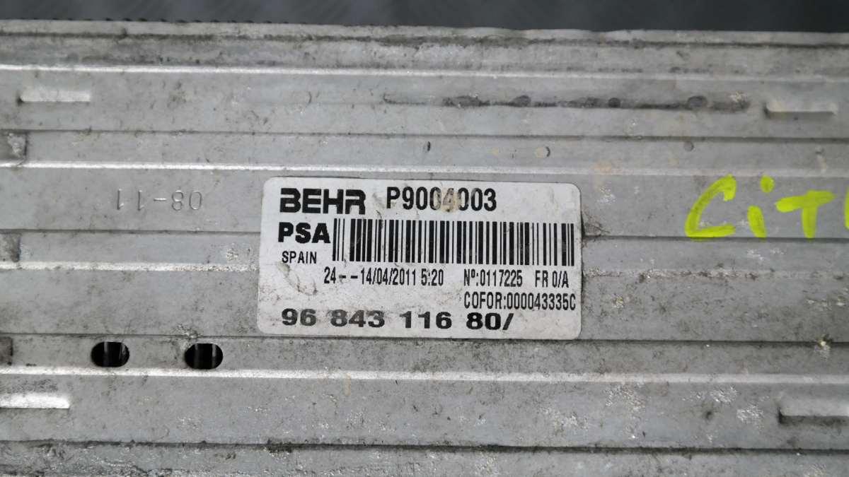 CITROEN C3 INTERCOOLER BEHR CODICE: p9004003