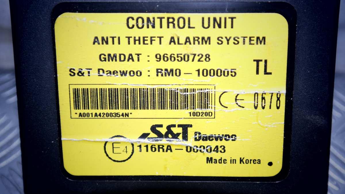 Chevrolet aveo gmdat96650728 unita' di controllo