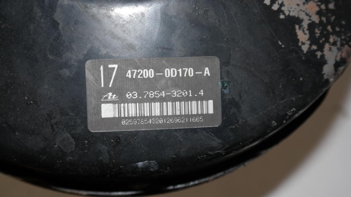 TOYOTA YARIS 1.3 BZ POMPA FRENO E SERVOFRENO 47200-0d170-a