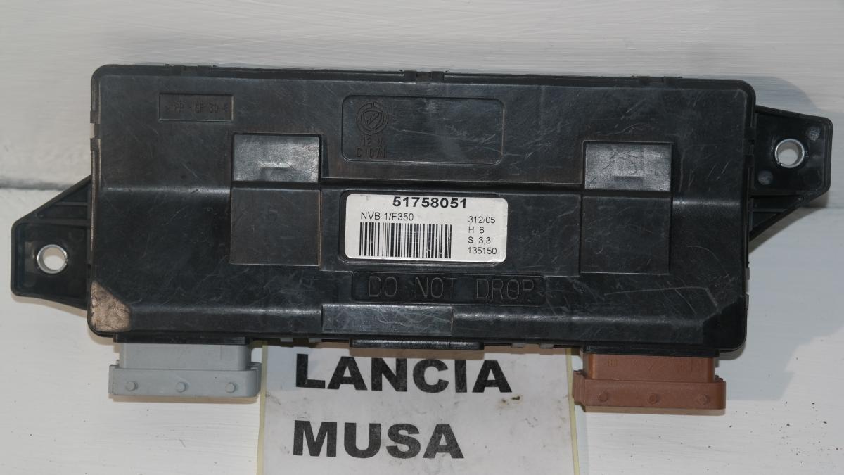 Lancia musa 51758051 / nvb1f350 centralina alzavetri