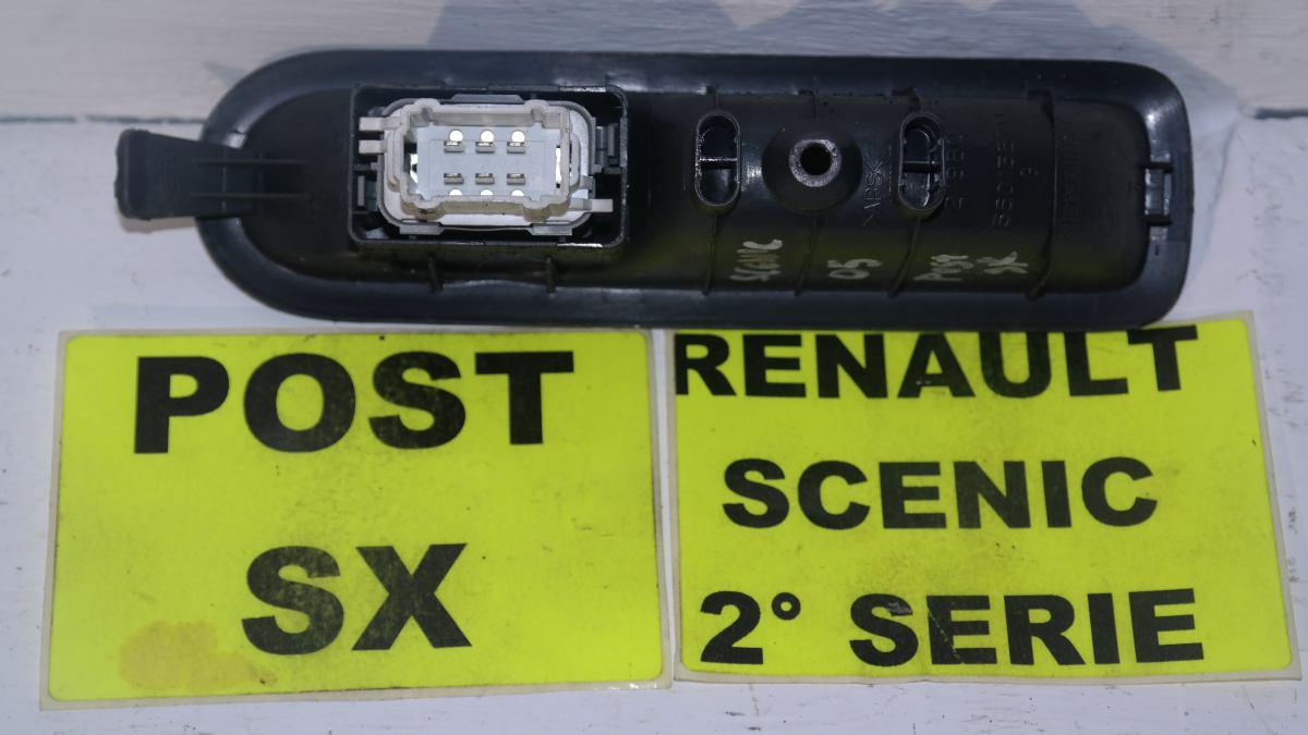 RENAULT SCENIC 2a SERIE PULSANTE ALZAVETRO POSTERIORE SX