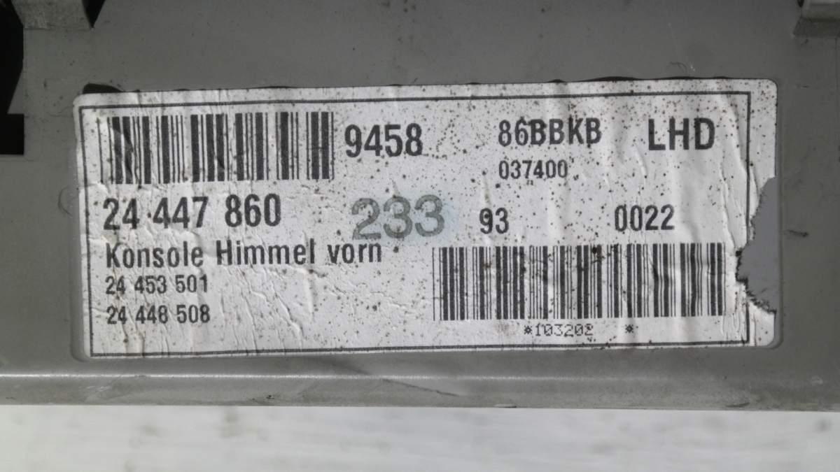 Opel vectra dal 2000 al 2005 24447860 portaoggetti plafoniera