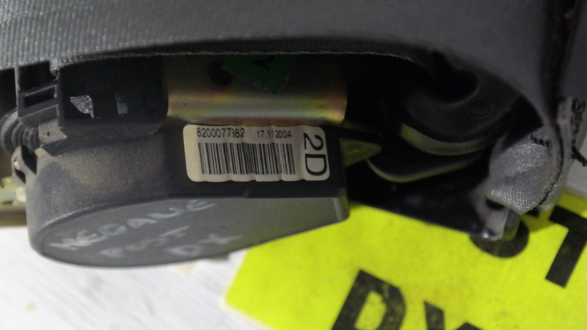 Renault megane 8200077882 cintura di sicurezza posteriore dx