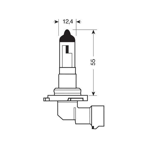 12V Lampada alogena Blu-Xe - HB4 9006 - 51W - P22d - 2 pz  - Scatola Plast.