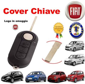 Guscio cover chiave 3 tasti fiat 500 punto evo  panda  doblo'  qubo