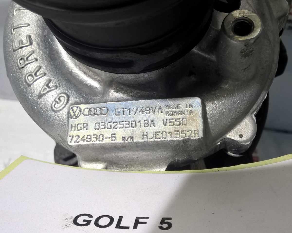 turbina volkswagen golf 5 cv140 anno 2008<br />