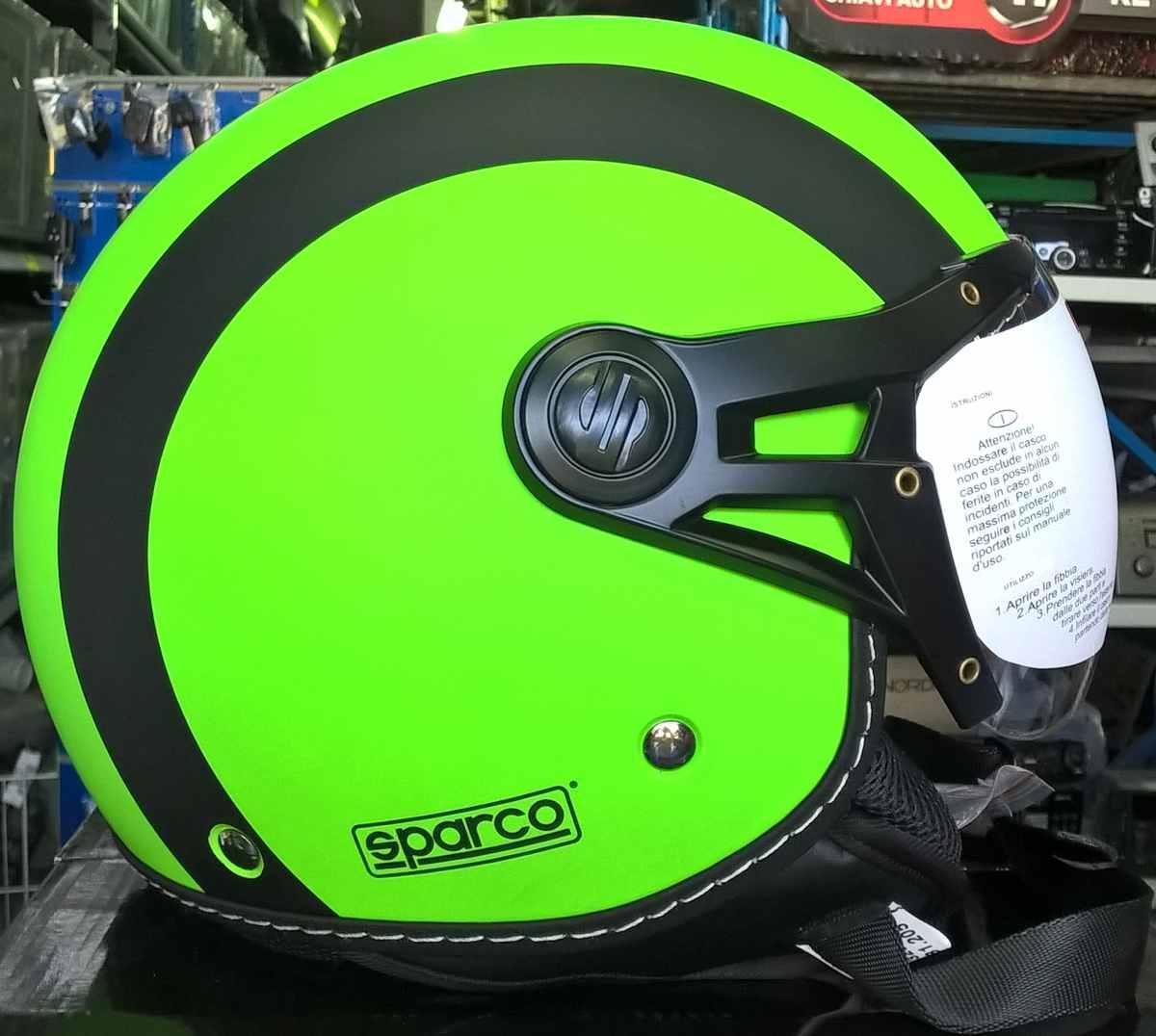 Casco jet SPARCO SP501 verde fluo taglia M - Norauto