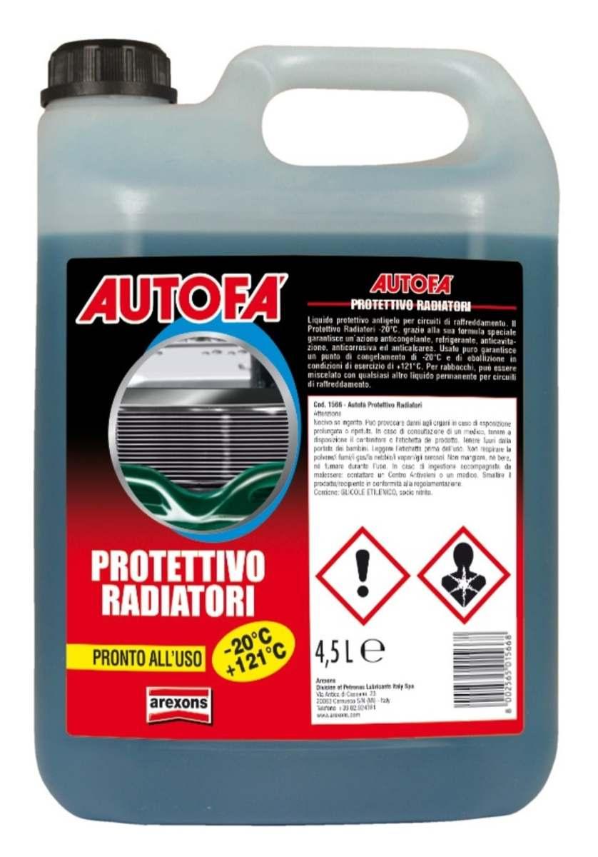 Arexons paraflu protettivo radiatore liquido antigelo -20  4,5 litri