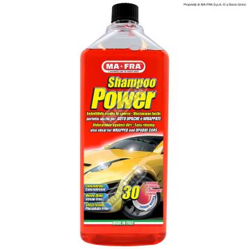 Mafra Shampoo Power è uno shampoo auto sgrassante concentrato per auto e moto