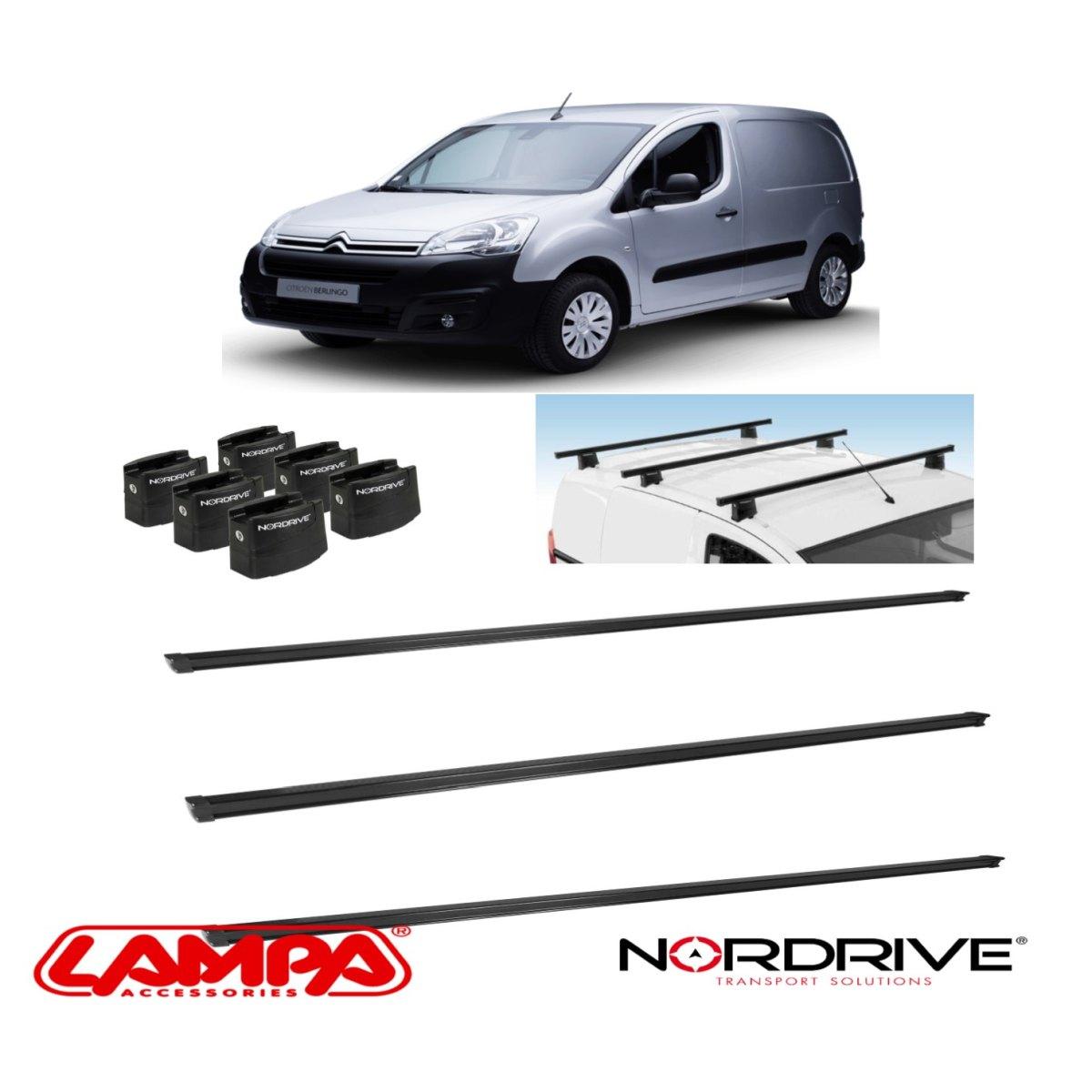 barre portatutto citroen berlingo dal 2008 3 barre professionali