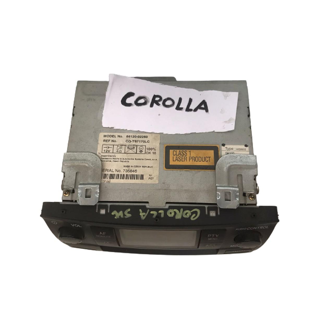autoradio toyota corolla 6612002260