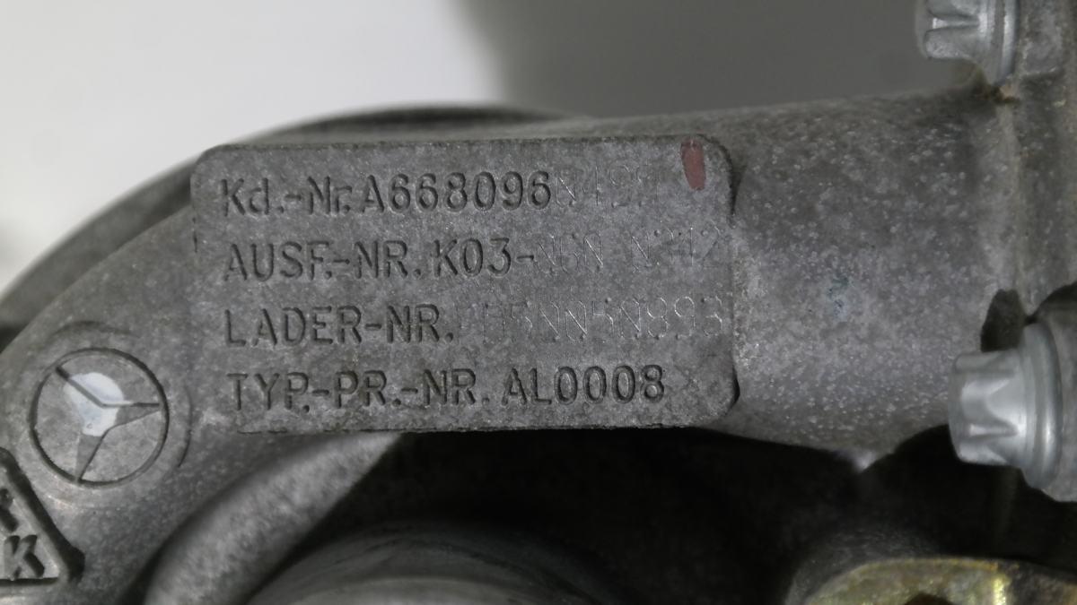 Mercedes classe a dal 1998 al 2004 a668096 turbina