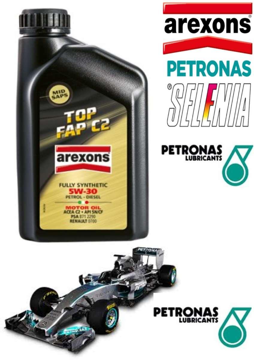 5w30 petronas arexons olio motore sintetico top fap c2